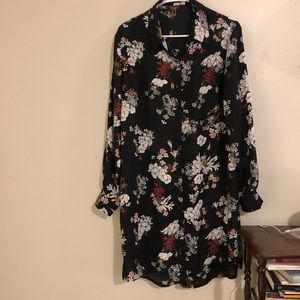 Floral Shirt Dress